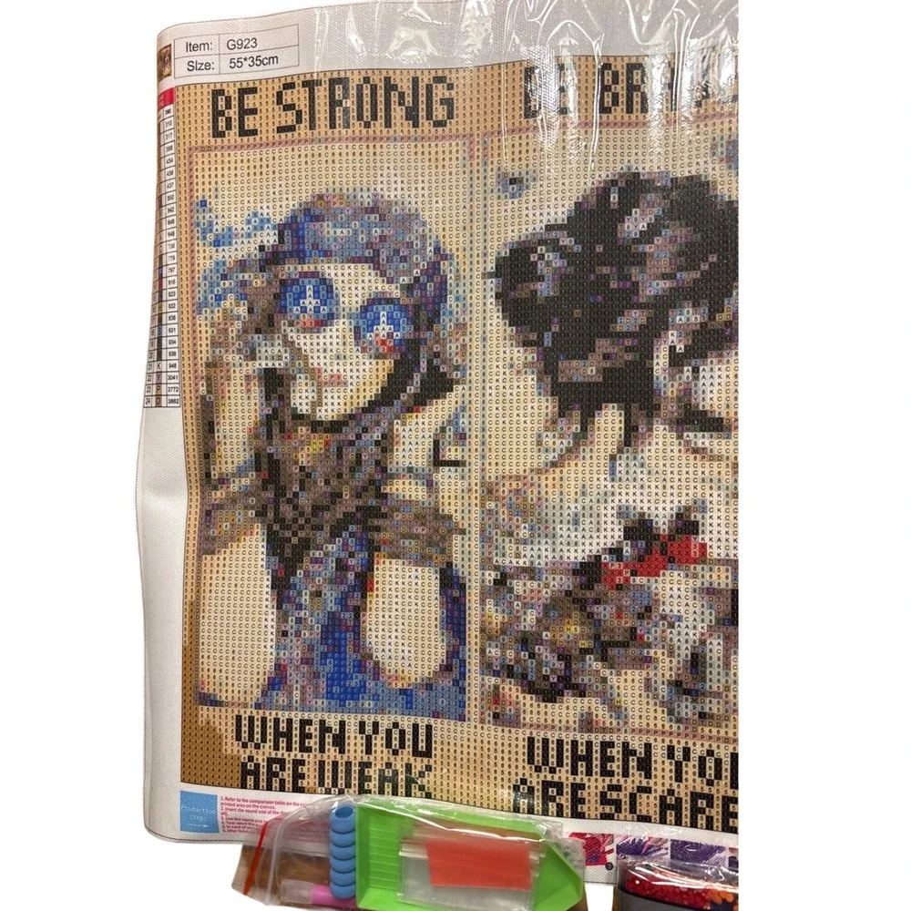 Inspirational Women 5D Diamond Painting Kit‎ Be Strong Brave Humble Badass